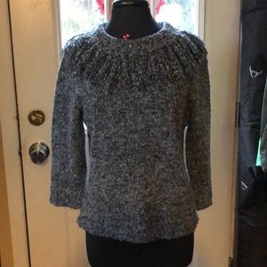 NWOT Ruby Road L Fringe neck sweater